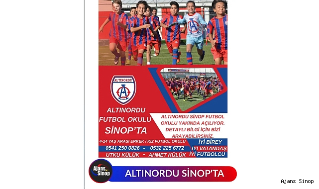 ALTINORDU FUTBOL OKULU SİNOP'TA