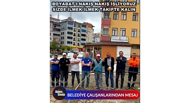 BELEDİYE ÇALIŞANLARINDAN MESAJ