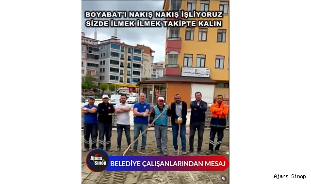 BELEDİYE ÇALIŞANLARINDAN MESAJ