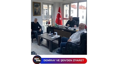 NAZIM DEMİRAY VE TURGAY ŞEN'DEN AJANS SİNOP'A ZİYARET