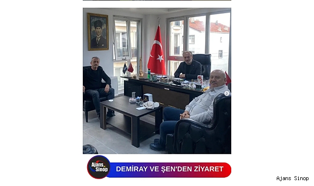 NAZIM DEMİRAY VE TURGAY ŞEN'DEN AJANS SİNOP'A ZİYARET