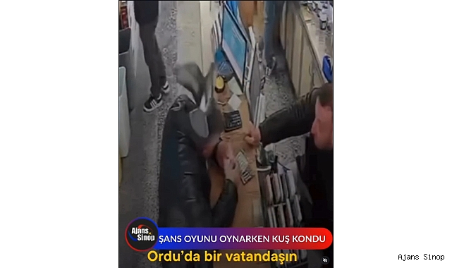 ŞANS OYUNU OYNARKEN BAŞINA KUŞ KONDU
