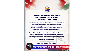 ÜNİVERSİTE SUMUD İÇİN SES YÜKSELTTİ