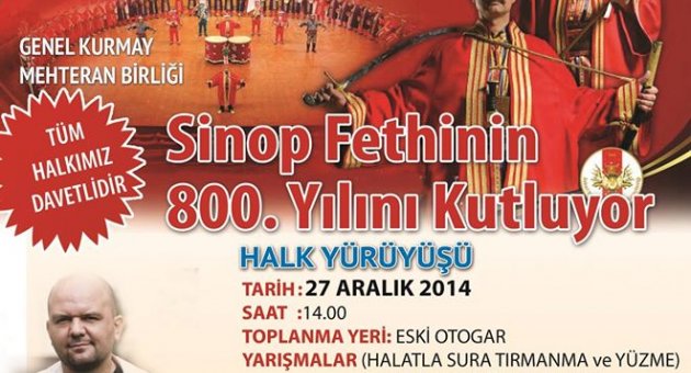 27 Aralık'ta Sinop sokakları Dolacak, Taşacak !!!