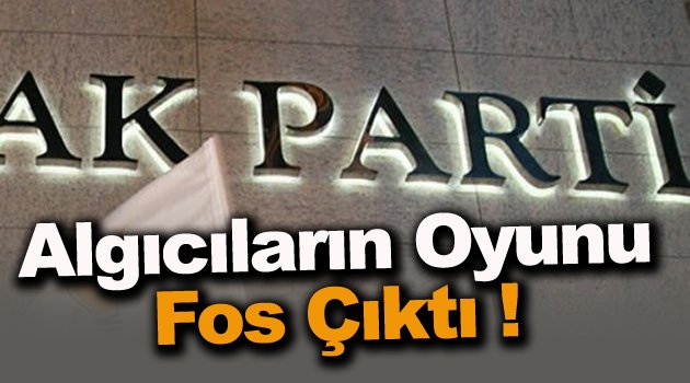 Algı Operasyonlarına Gelmeyin !