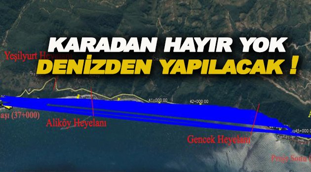 Ayancık Sinop Yolu Deniz Üstünden Geçecek!