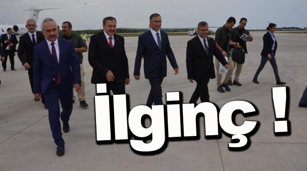 Bakan Karşılamasında İlginç Detay !