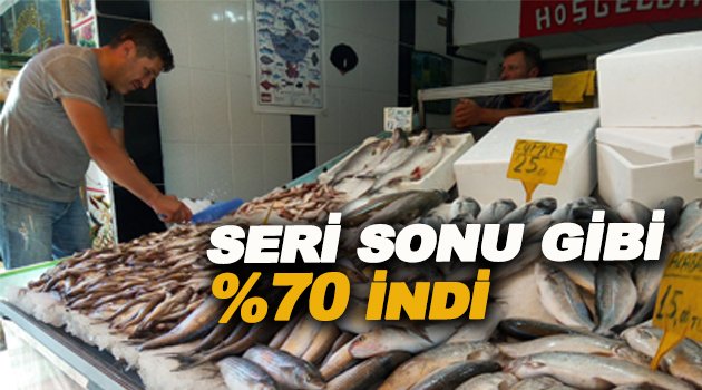 Balık fiyatları %70 düştü