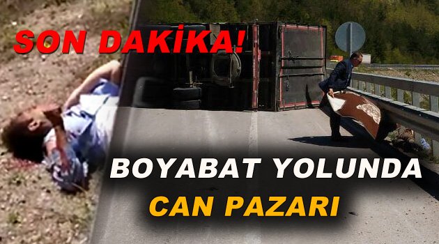 Boyabat Yolunda Trafik Kazası 1 Ölü