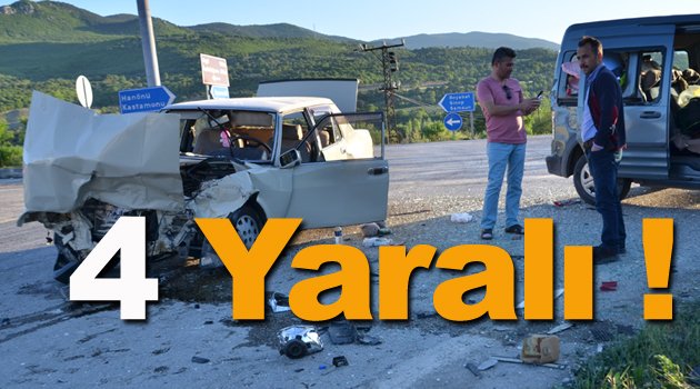 Boyabat'ta trafik kazası: 4 yaralı