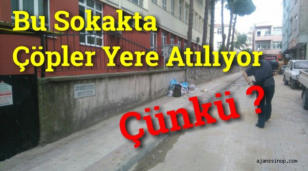 Bu Sokakta Çöpler Yere Atılıyor