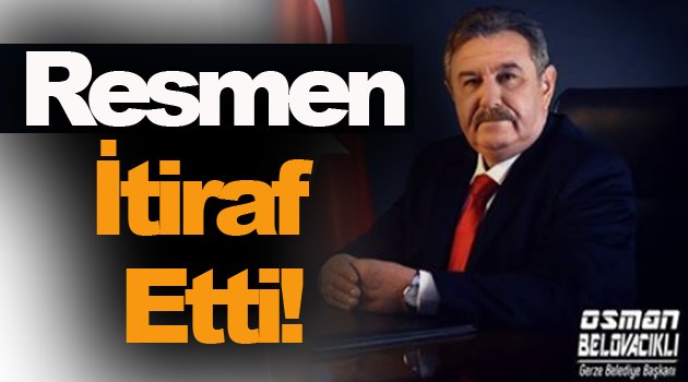 CHP'li Başkan Suçunu İtiraf Etti !