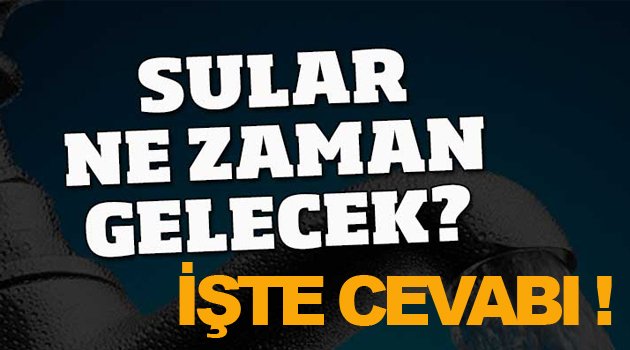 Herkes musluk başında bu sorunun cevabını bekliyor !