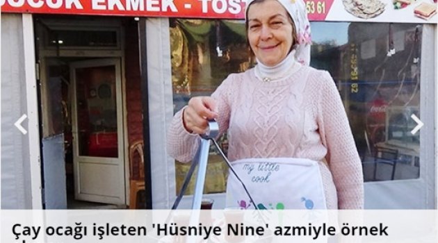 İş beğenmeyen gençlere örnek olsun !