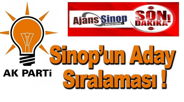 İşte AK Parti'nin Sinop Adayları !