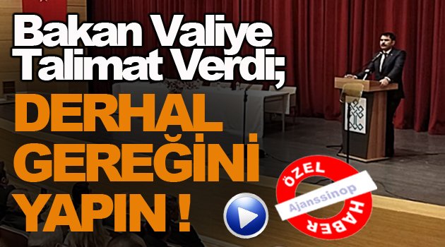 O kurum personeli için talimatı kürsüden verdi !