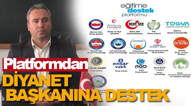 Platform'dan Diyanet İşleri Başkanına Destek Mesajı!