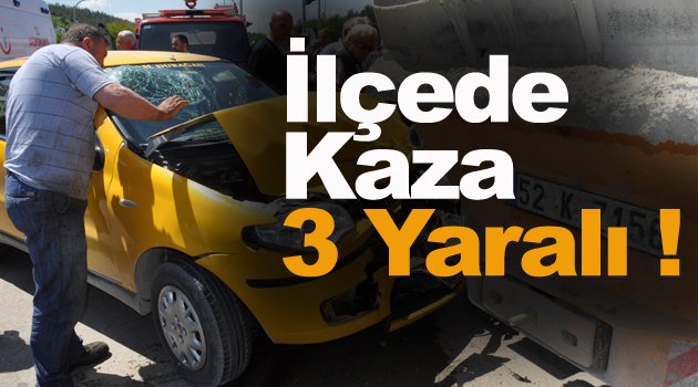 Sanayi Kavşağında Kaza; 3 yaralı