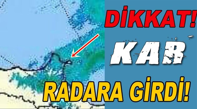 Sinop'a Gelen Kar Radara Girdi!