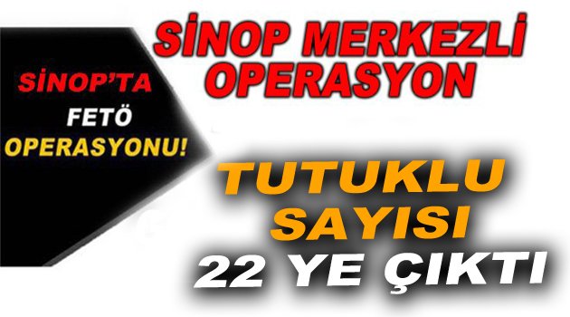 Sinop merkezli FETÖ/PDY operasyonu