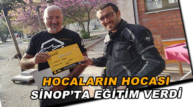 Sinop'ta "motosiklet ileri sürüş" eğitimi