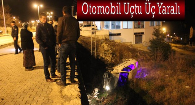 SİNOP'TA OTOMOBİL UÇTU 3 YARALI