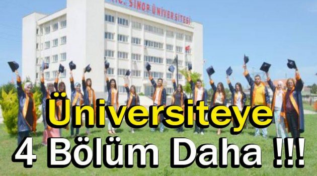 Sinop Üniversitesine Dört Bölüm Daha