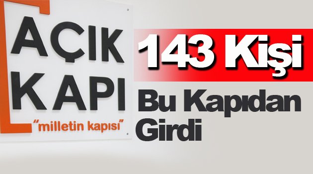  Sinop'ta Açık Kapı Bürosuna 143 başvuru yapıldı