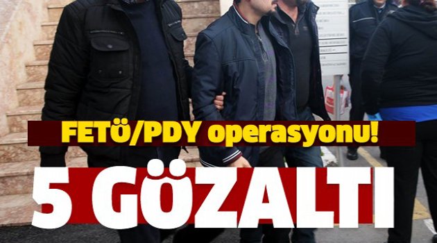 Sinop'ta FETÖ/PDY operasyonu, 5 gözaltı