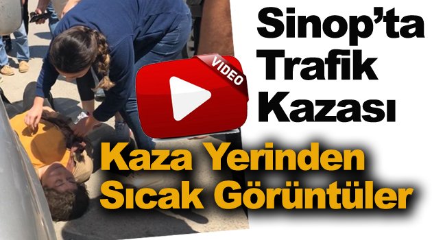 Sinop'ta Otomobil Kadına Çarptı !