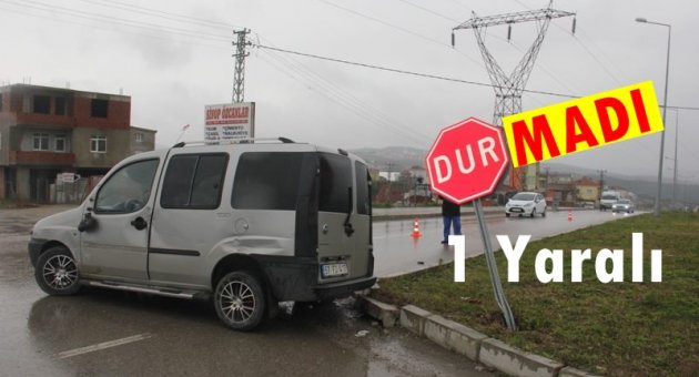 Sinop'ta Trafik Kazası: 1 Yaralı
