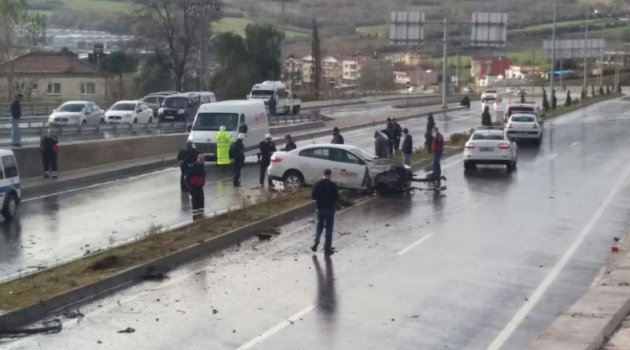 Sinop'ta Trafik Kazası 5 Yaralı !!!