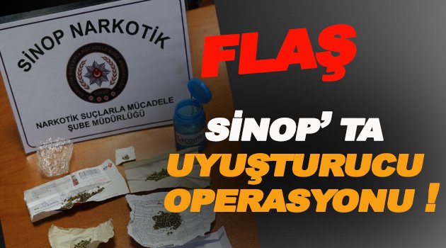 Sinop'ta uyuşturucu operasyonu 11 Gözaltı var!