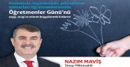 Nazım Maviş'ten Öğretmenler Günü Mesajı