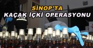 Sinop'ta kaçak içki ve silah operasyonu