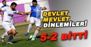 Sinop'ta oynanan dostluk maçı 5-2 bitti