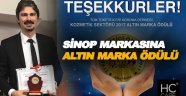 Sinop markasına 'Altın Marka' ödülü