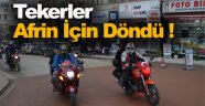 Sinop'ta Motorcular Afrin İçin Teker Döndürdü !