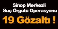 Sinop merkezli organize suç örgütü operasyonu