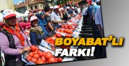 Boyabat'ta domates festivali yapıldı