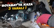 Boyabat'ta trafik kazası: 3 yaralı
