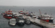 Sinop'ta balıkçılara şiddetli rüzgar engeli