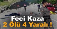 Sinop'ta otomobil devrildi: 2 ölü, 4 yaralı
