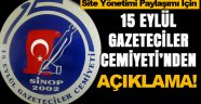Site yönetiminin paylaşımına Cemiyetten tepki!