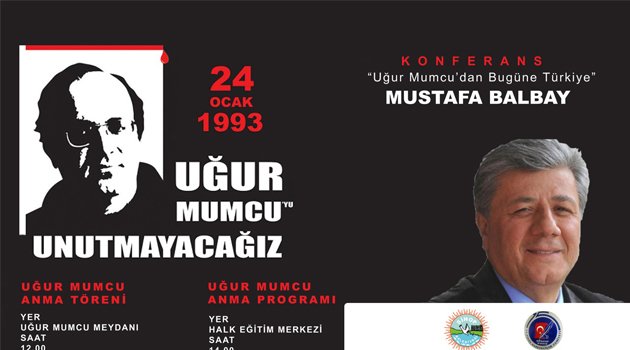 Uğur Mumcu Sinop'ta anılacak!