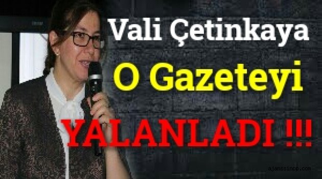 Vali O Gazeteyi Yalanladı !!!