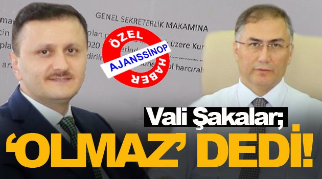 Vali o yazıyı imzalamadı!