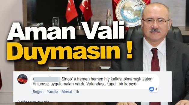 Vali Yardımcısı, Vali İçin Yapılan O Yorumu Beğendi !
