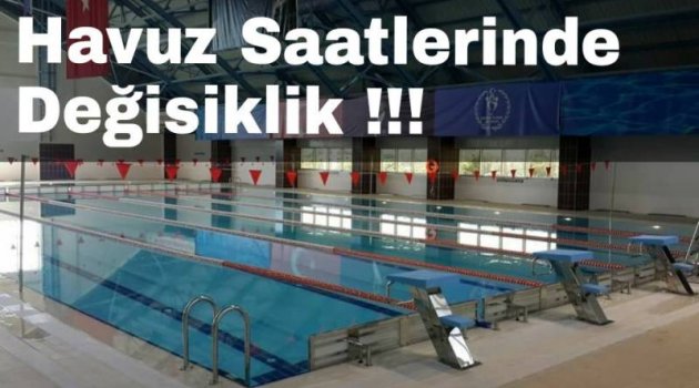 Yarı Olimpik Yüzme Havuzunda Program Değişikliği