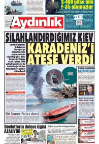 Aydınlık Gazetesi Gazete Manşeti